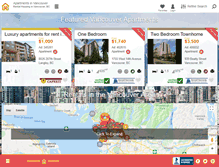 Tablet Screenshot of apartments-in-vancouver.com